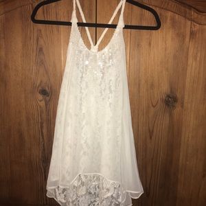 Miss Me embellished tank L